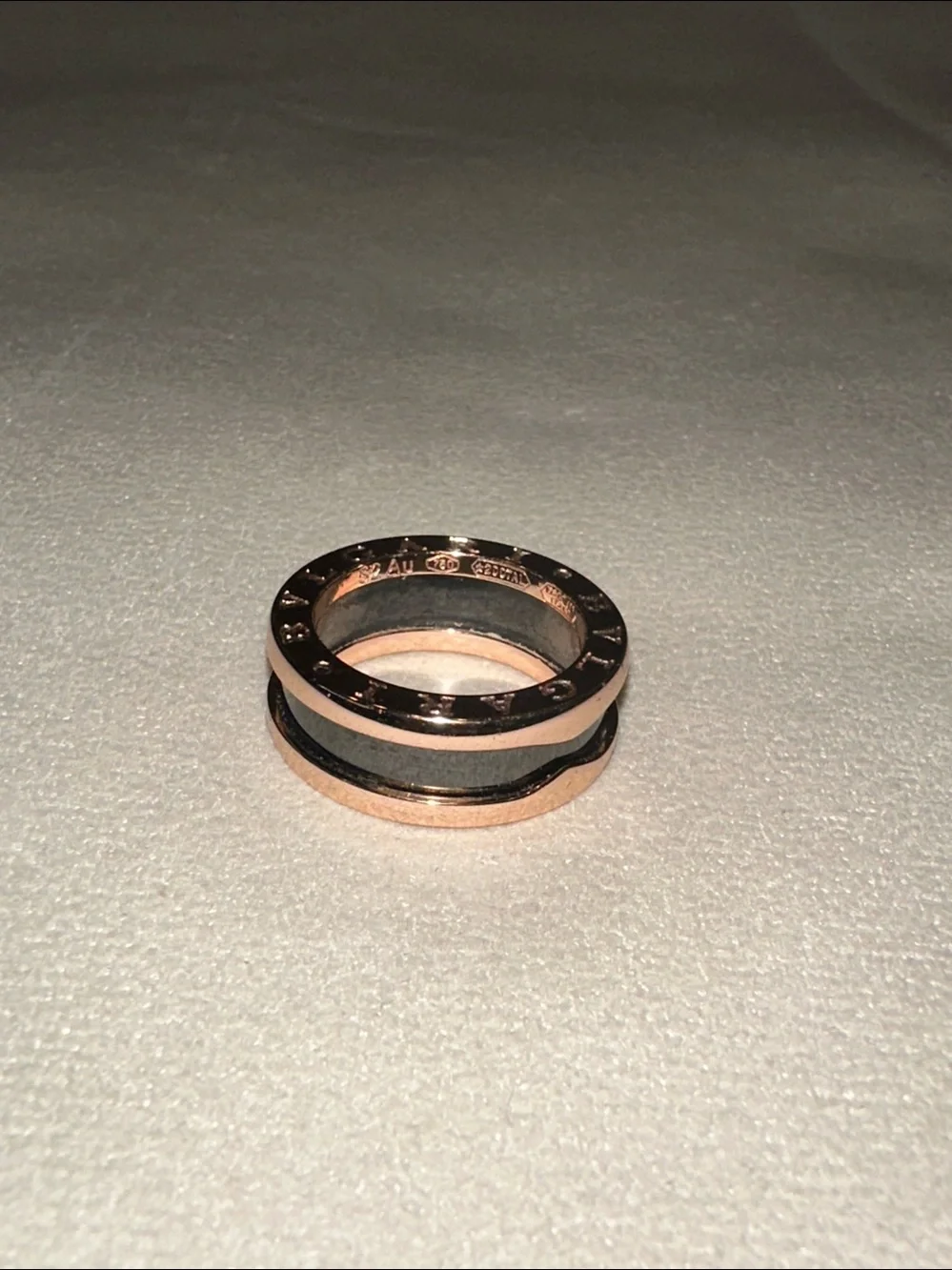 Designer Inspired Double Band Rose Gold Tone Ring - Sleek Stacked Design Sz 5.5